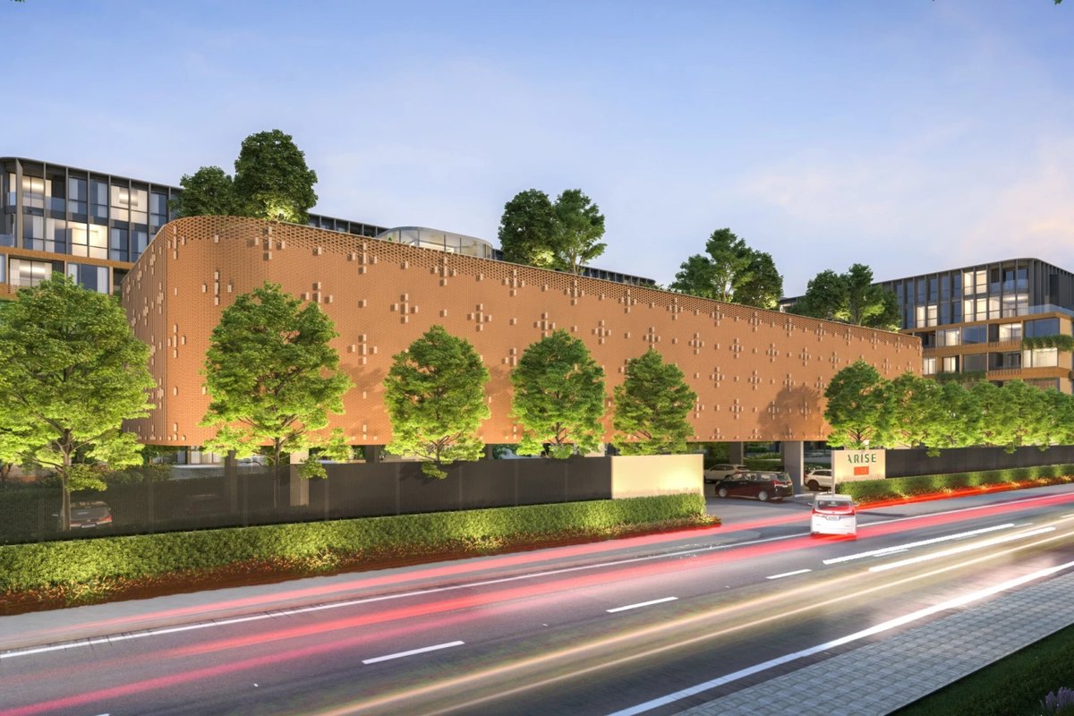 Arise Vibe — building facade with balconies
